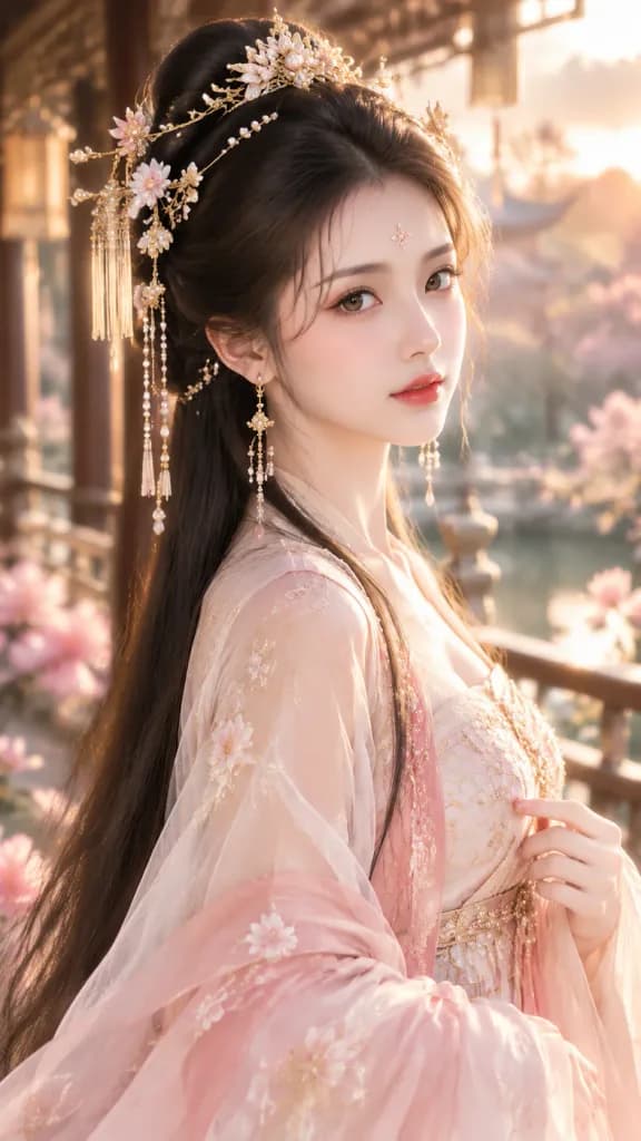 唐風ファンタジーのヒロイン肖像