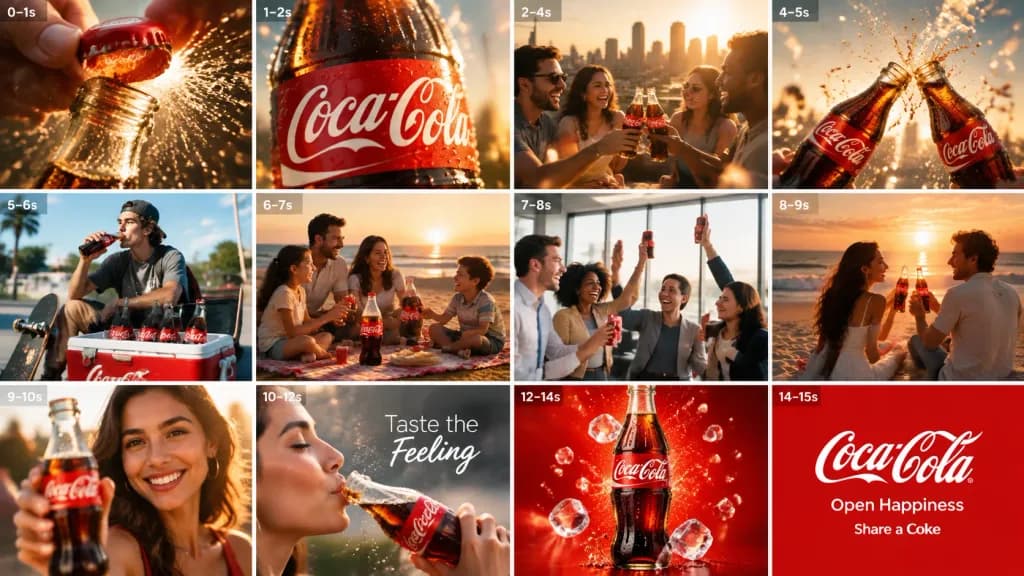 Commercial Storyboard for Beverage Ad