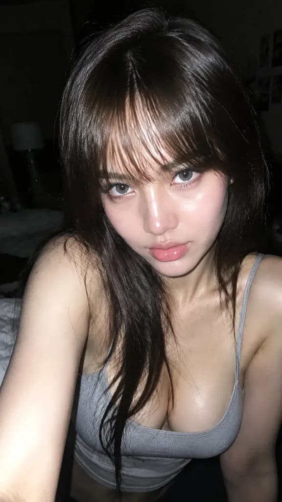 Late Night Direct Flash Selfie