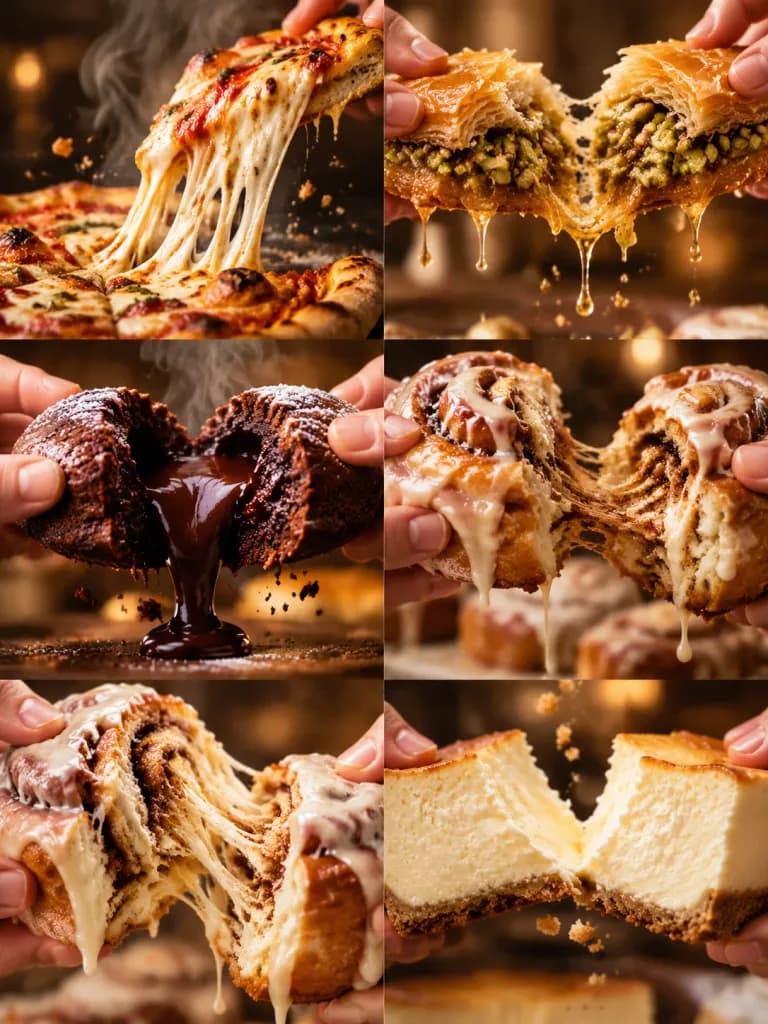 Kolase Sinematik Aksi Makanan