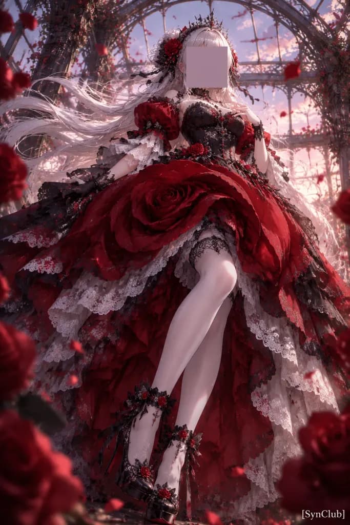 Gothic Rose Princess in Conservatory