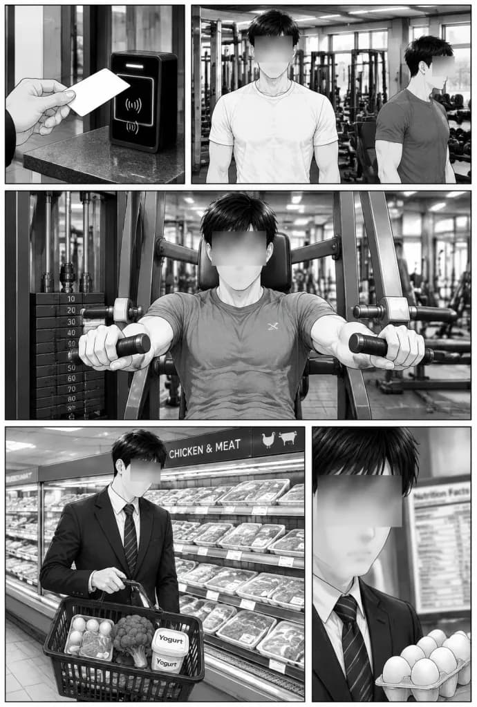 Anonymous Fitness Routine Manga Page