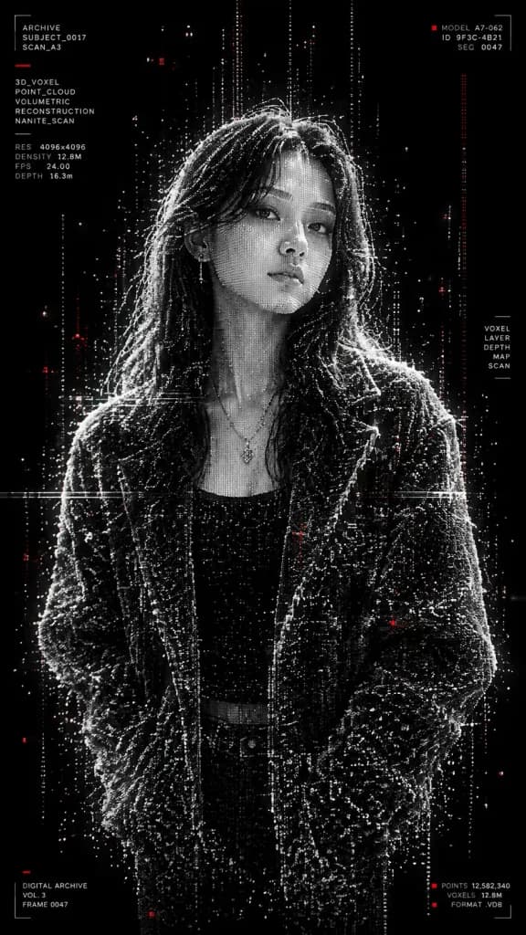 Holographic Point Cloud Cyber Portrait