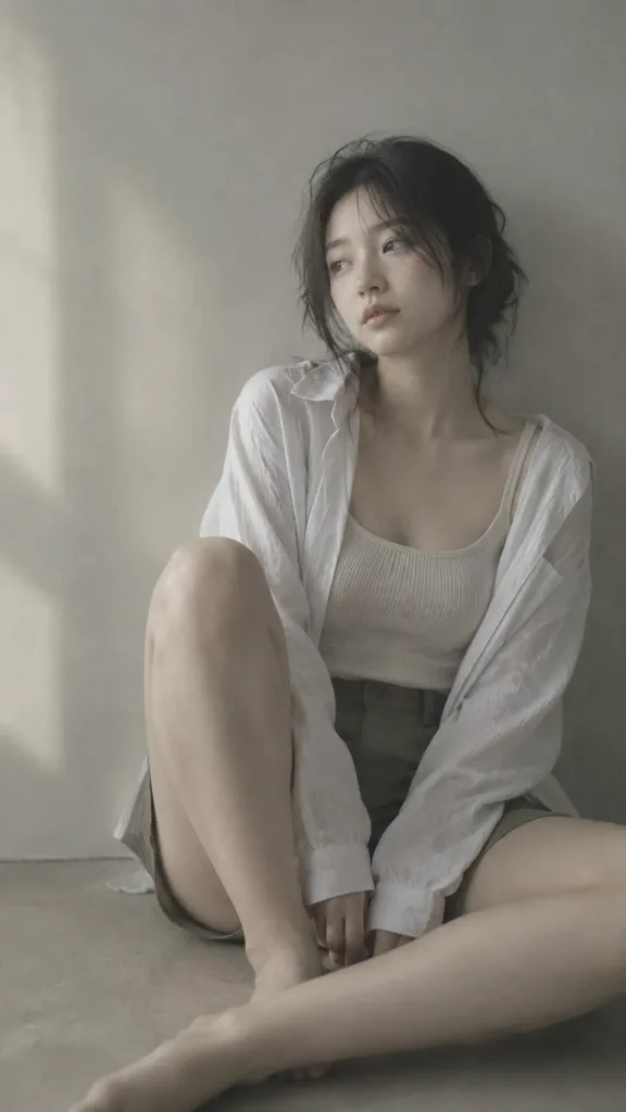 한국 여성 미니멀 에디토리얼 인물 사진