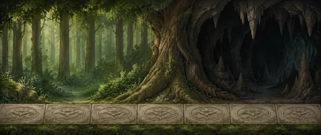 Forest to Cave Side-Scroller Stage