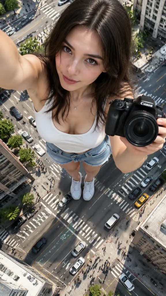 Forced Perspective Urban Giant Selfie