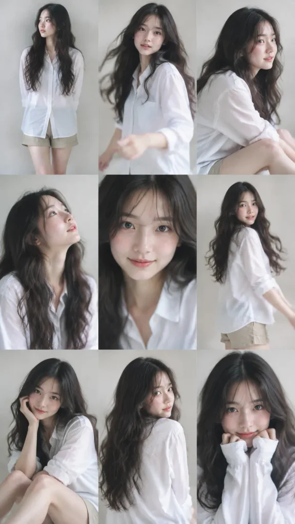 Korean Idol Photocard Grid Collage
