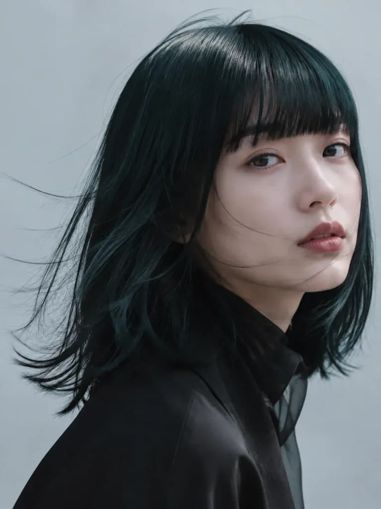 日本人女性のエディトリアルポートレート
