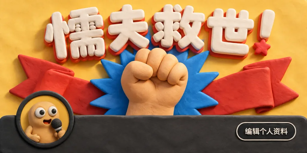 Claymation Social Media Header Banner