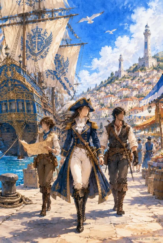 Sunlit Fantasy Port Naval Captains