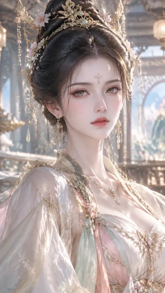 Oriental Fantasy Goddess 3D Portrait