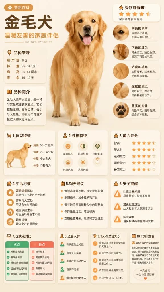 寵物犬種科普百科資訊卡