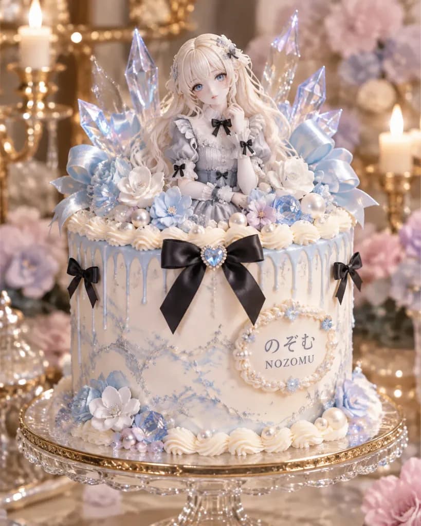 Luxury Anime Doll Themed Celebration Cake