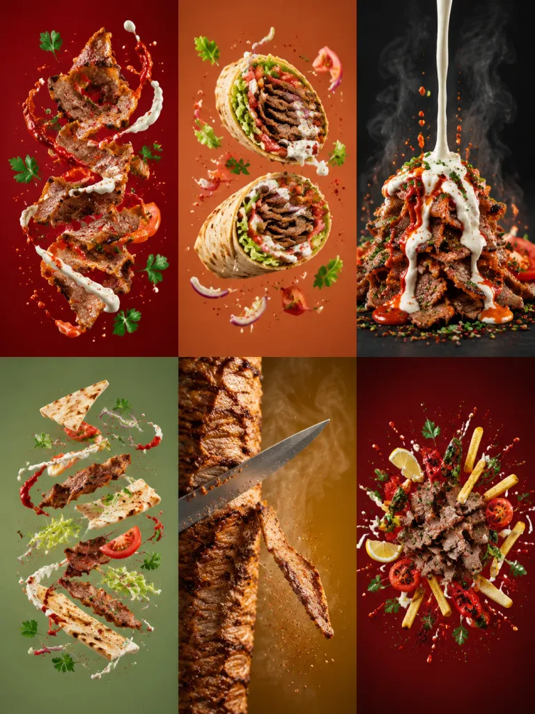 Commercial Turkish Döner Kebab Multi-Scene Photography