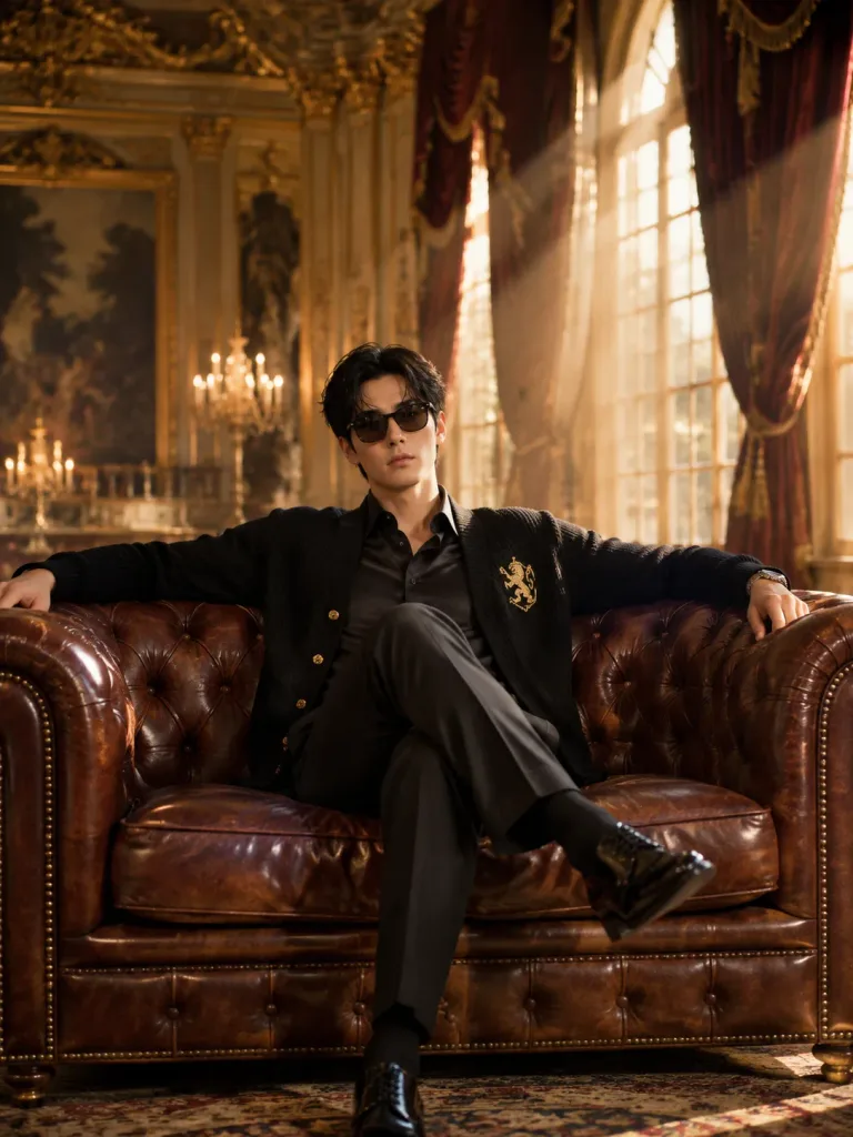 Man in Grand Palace Salon
