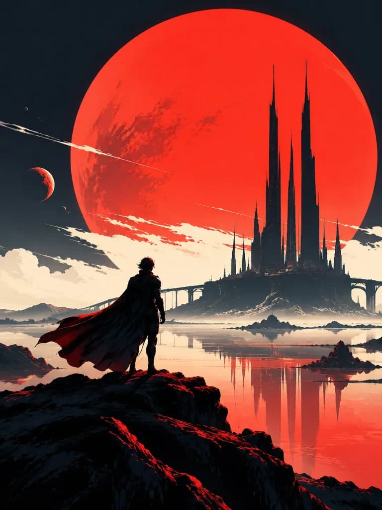 Minimalist Futuristic Concept Illustration