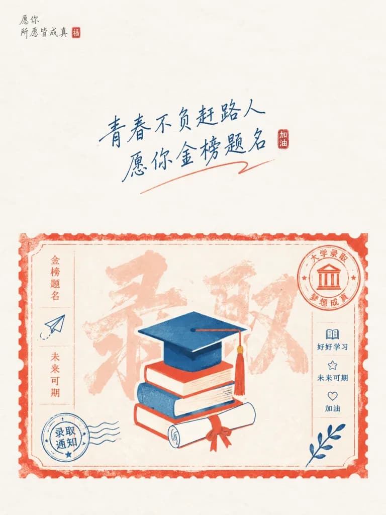 極簡儀式感祝福海報