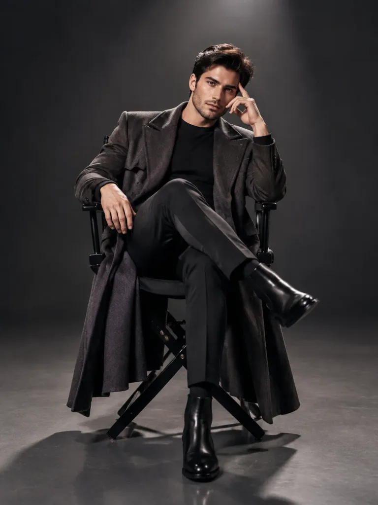 Full-Body Editorial Studio Portrait
