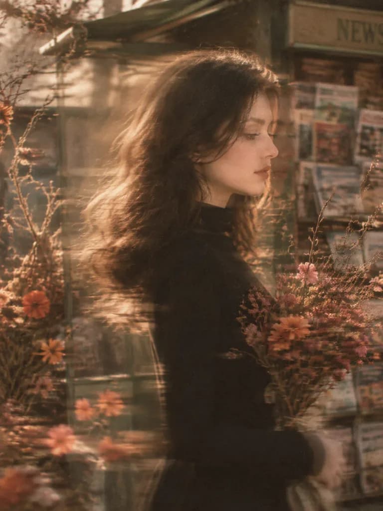 Vintage Film Motion Blur Portrait