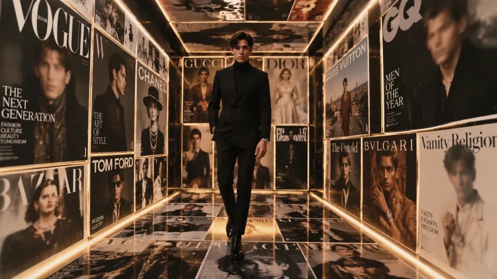 Editorial Corridor Walk in Magazine Archive