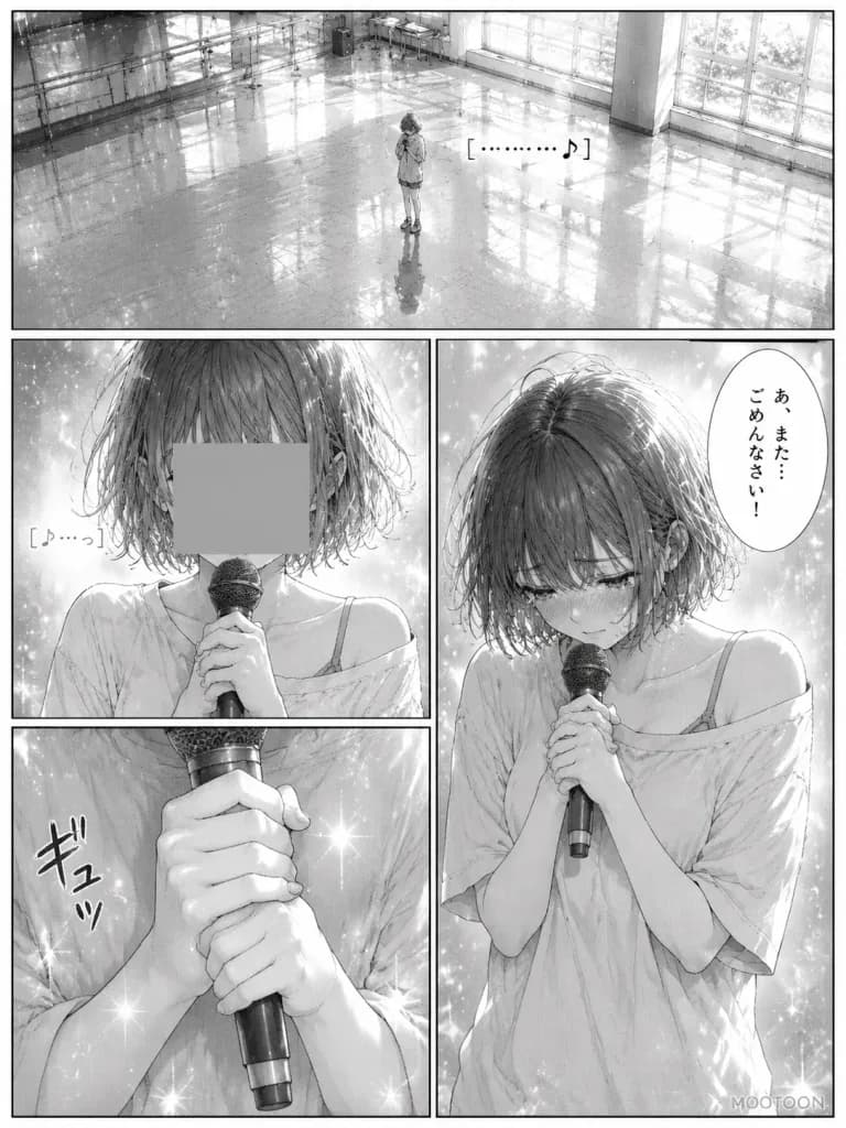 四格少女漫畫排練室分鏡頁