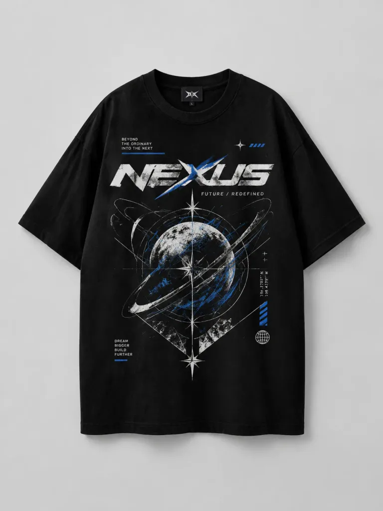 Modern Streetwear Graphic T-Shirt Mockup