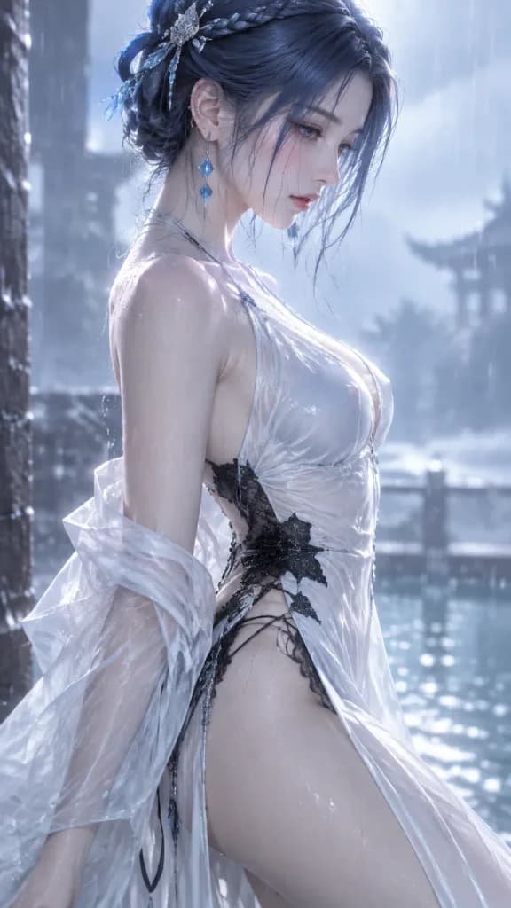 3D Oriental Fantasy Water Spirit