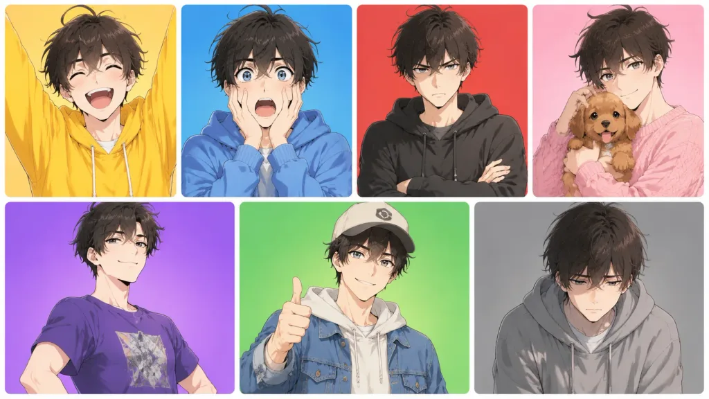 Emotional States Color Grid UI