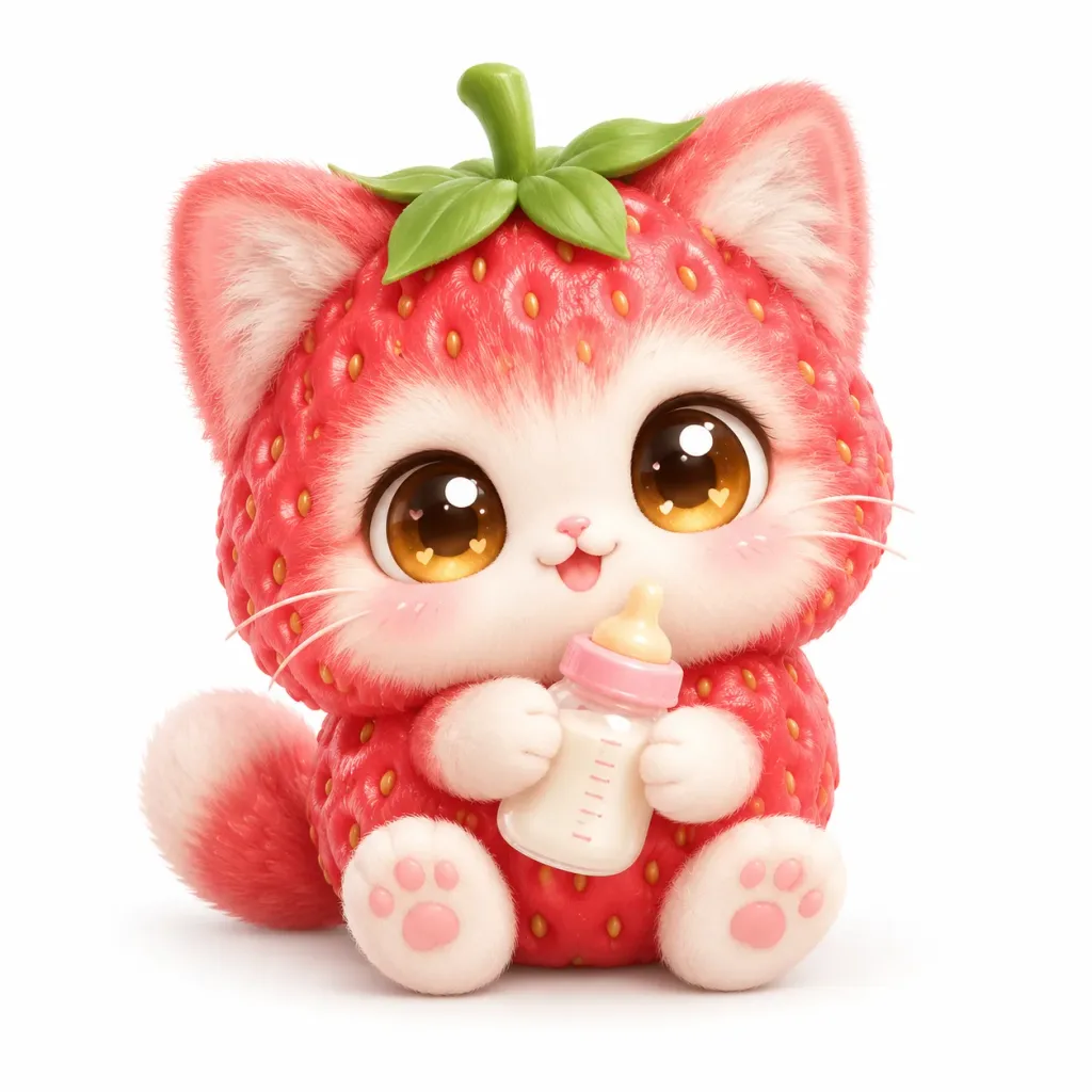 Cute Fruit Animal Chibi Mascot