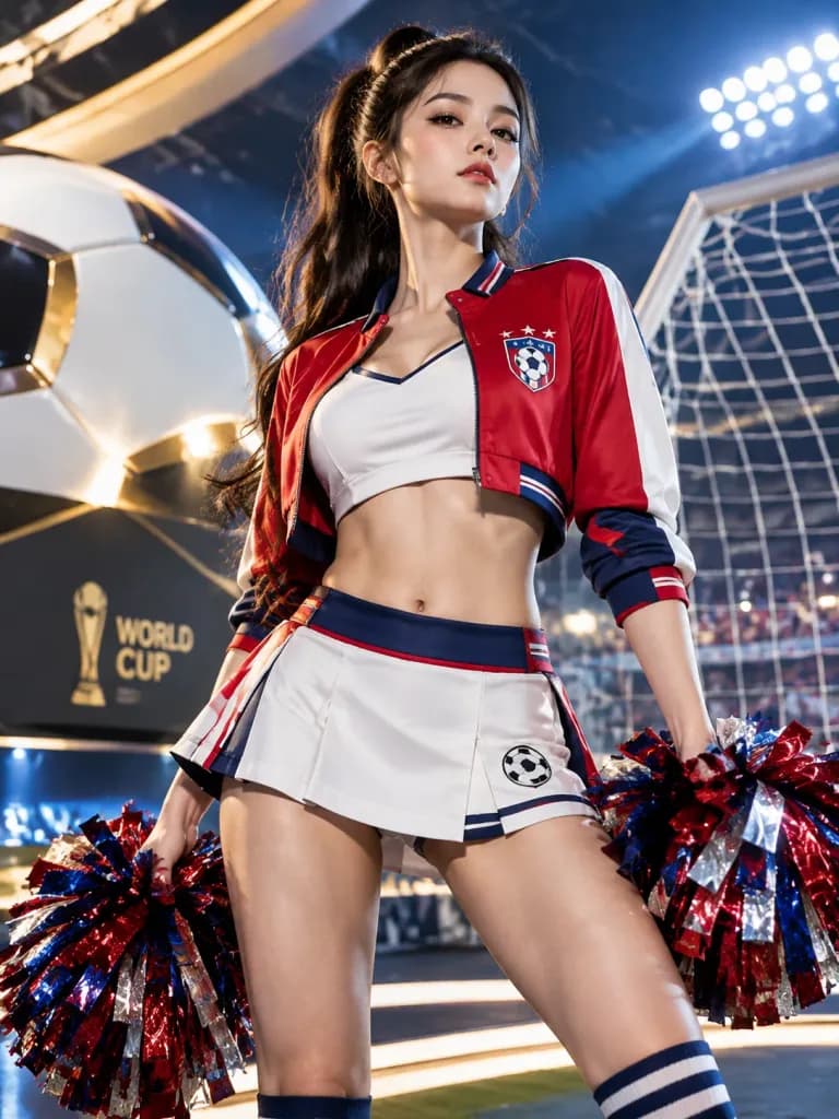 High Fashion Soccer Fan Editorial Poster