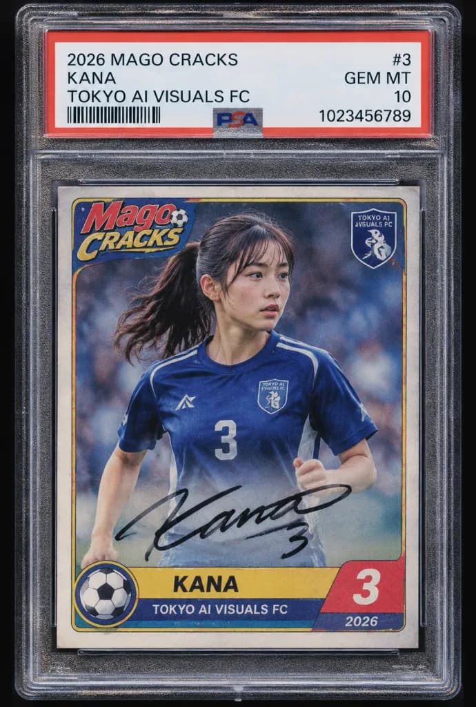 Custom Graded Soccer Rookie Trading Card