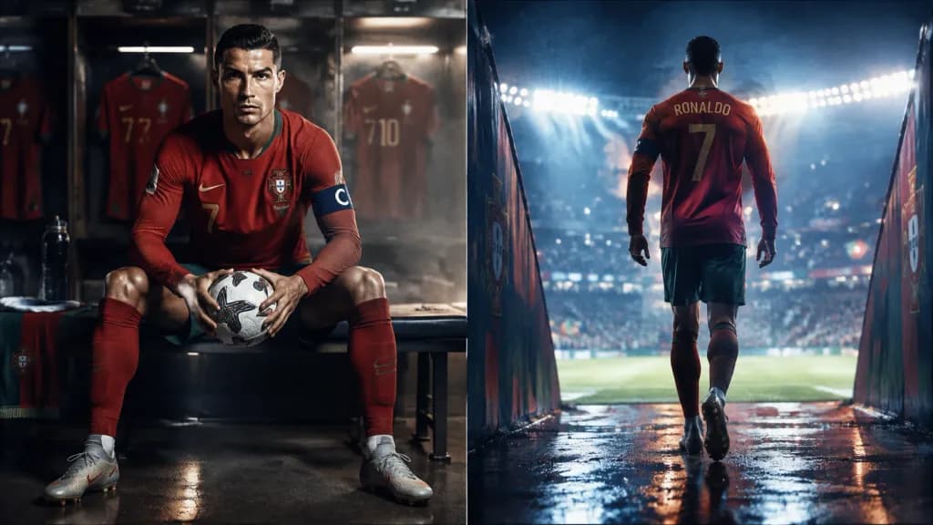 Cinematic Footballer Locker Room and Tunnel Walkout