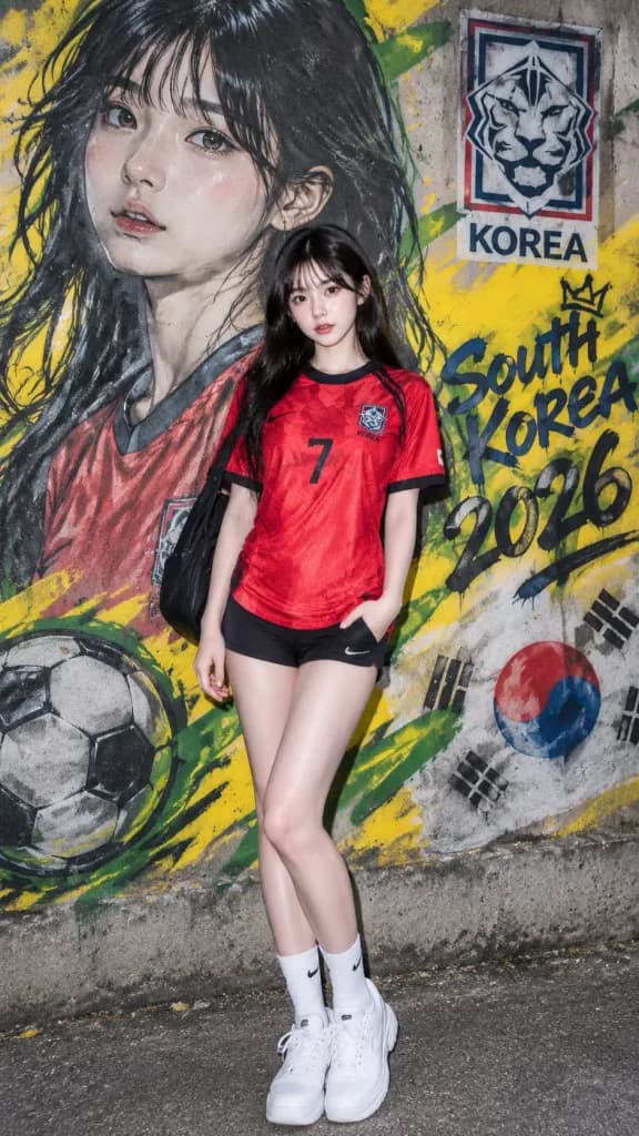 Football Jersey Graffiti Mural Portrait