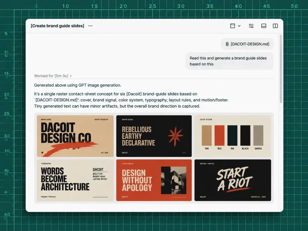 AI Brand Guide Generator Workspace UI