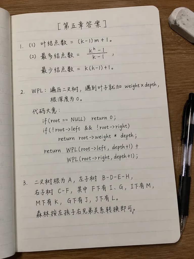 Hoja de Tarea Manuscrita en Escritorio