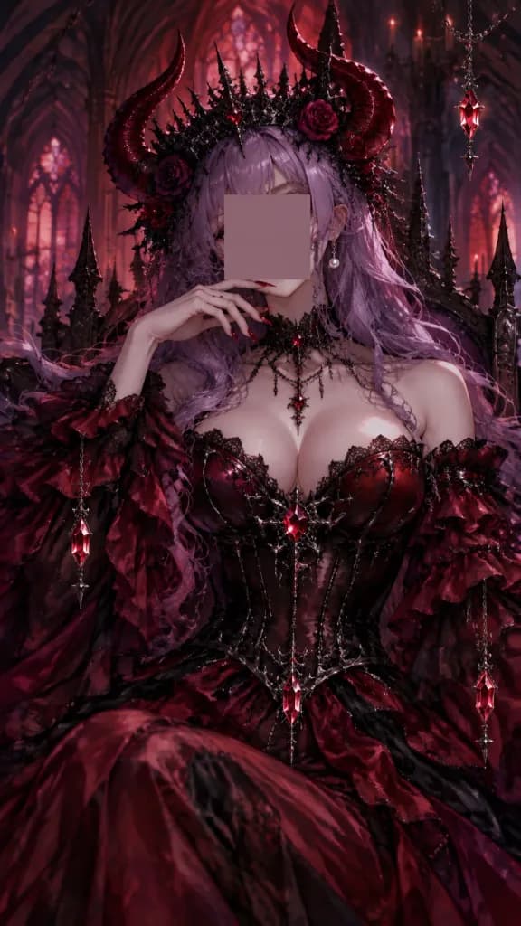 ゴシック悪魔の女王アニメポートレート
