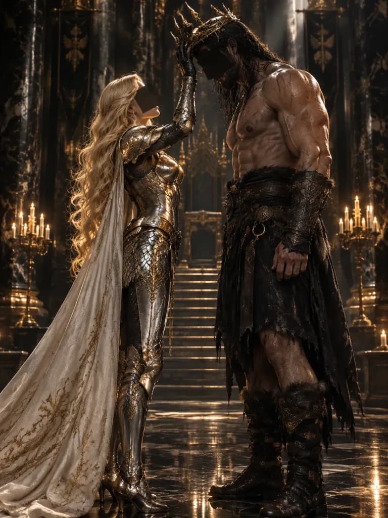 Armored Queen and Masked Barbarian