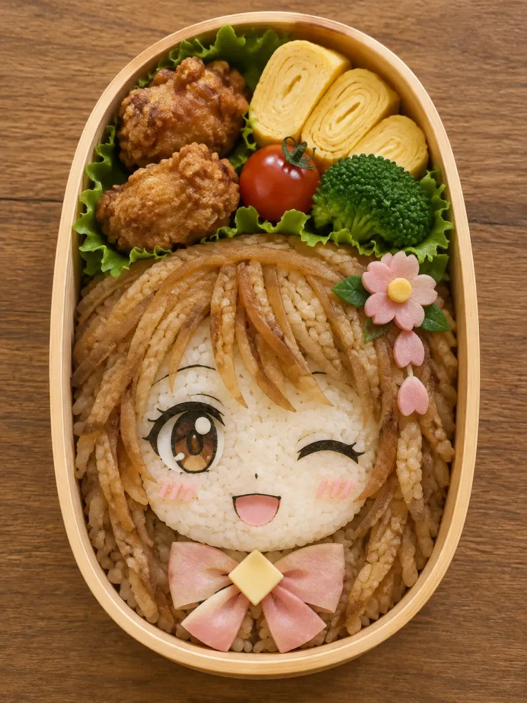 Anime Girl Character Bento Box