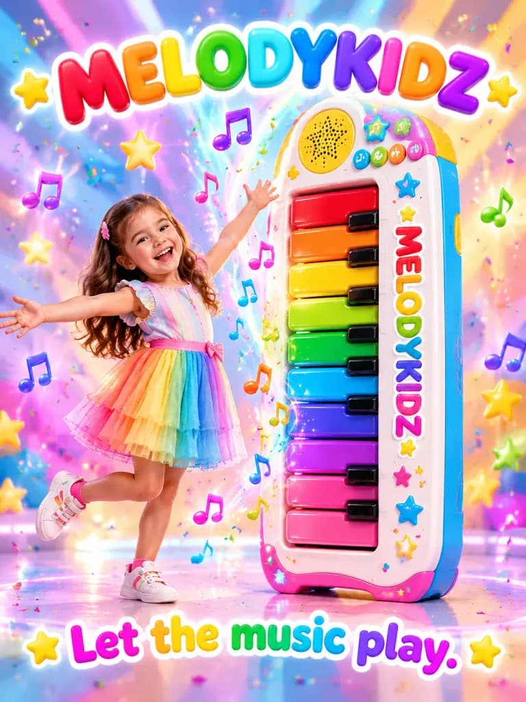 Kids Musical Toy Commercial Poster
