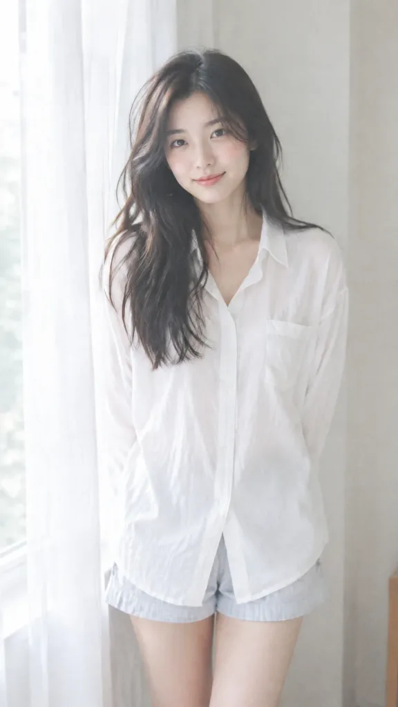 Minimalist Japanese Window Film Portrait