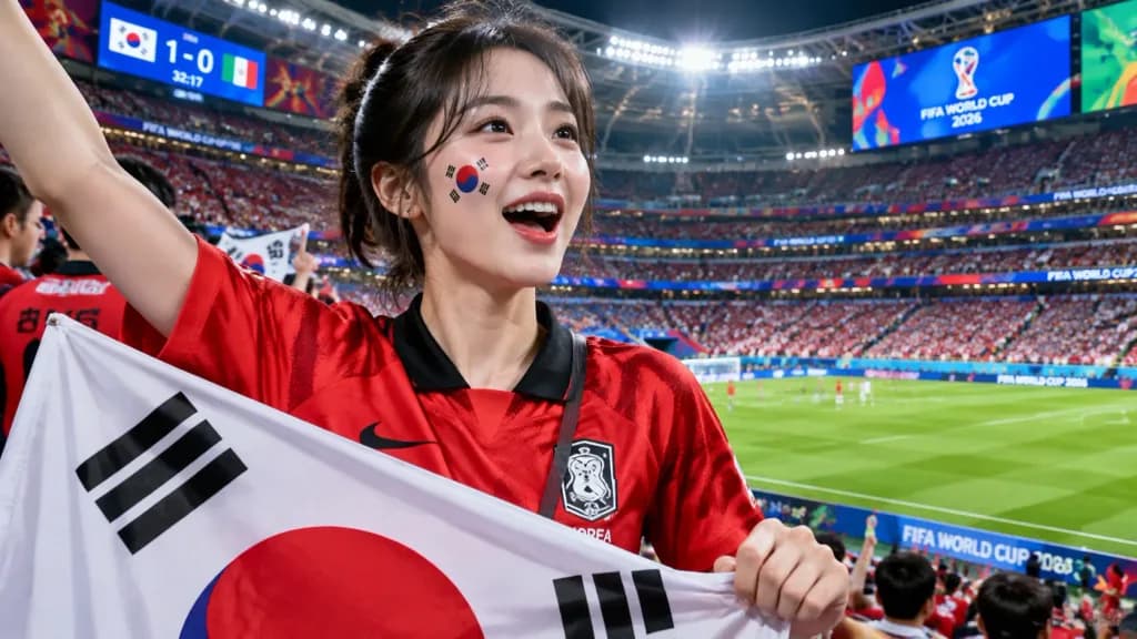 World Cup Stadium Fan Portrait