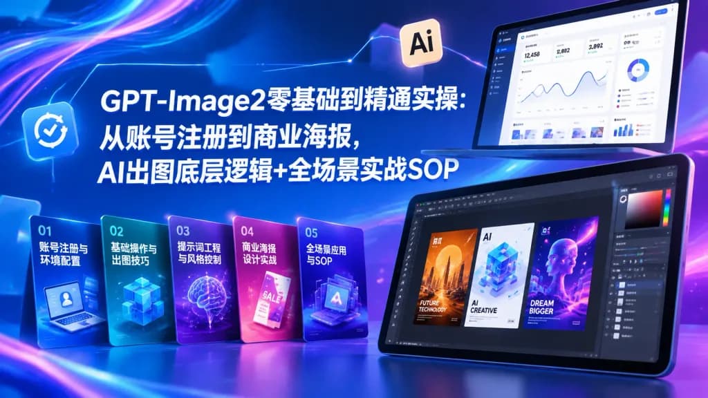 Futuristic AI Tech Course Banner