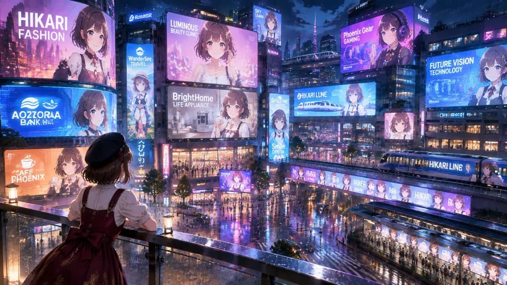 Anime Idol City Billboard Takeover