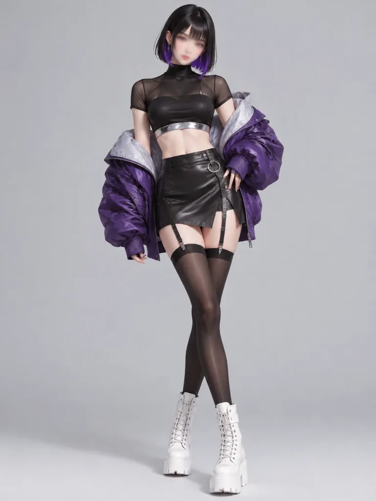 Anime Cyber Streetwear Fashion Portrait