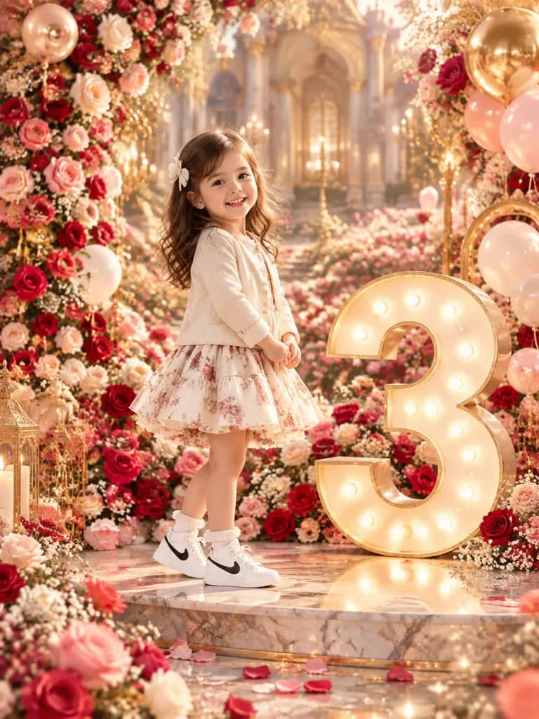럭셔리 에디토리얼 키즈 생일 화보