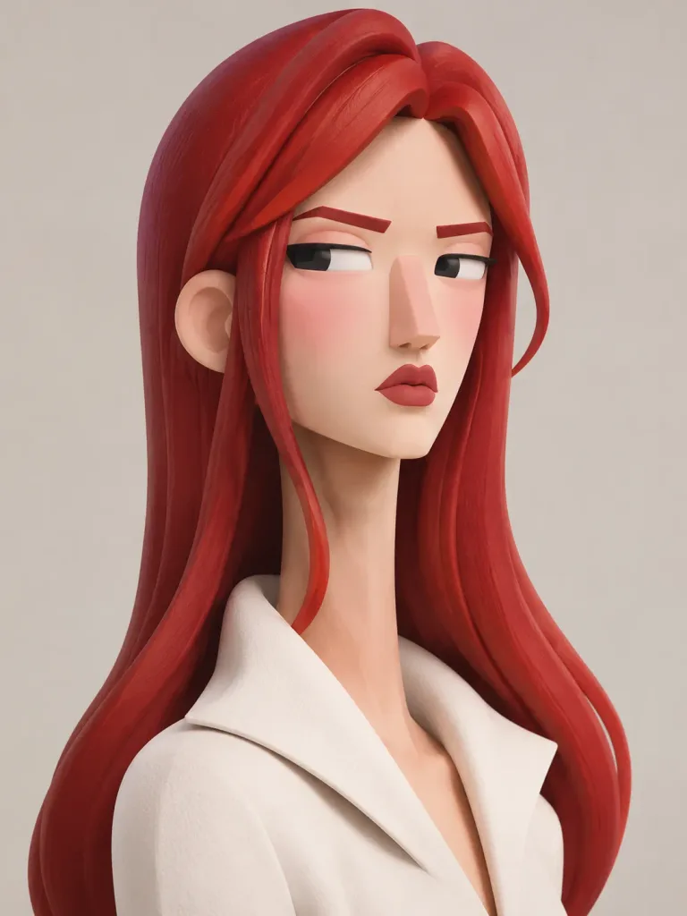 Стилизованный Геометрический 3D-Портрет Фигурки