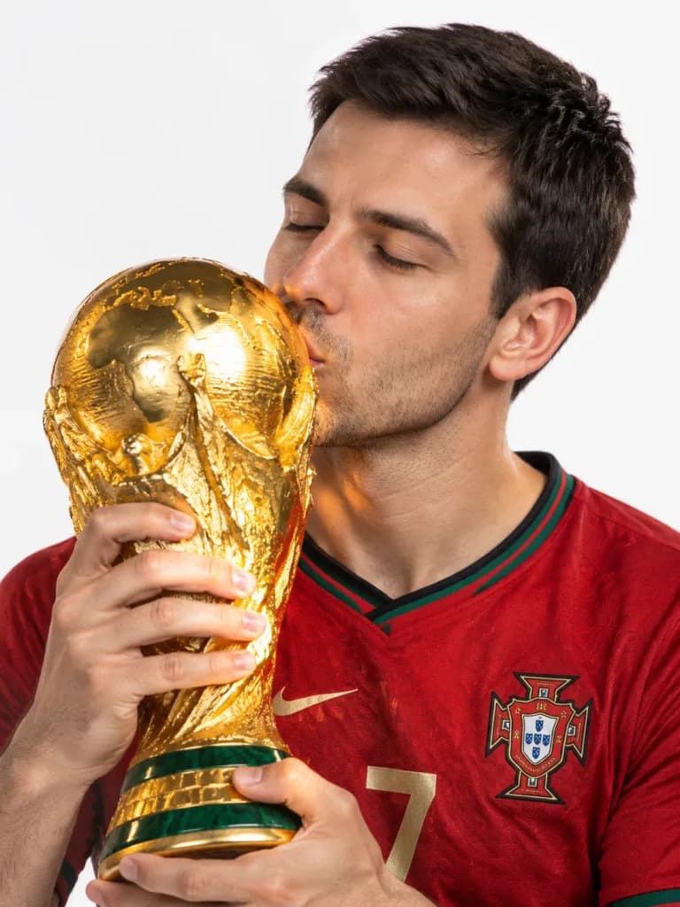 World Cup Champion Trophy Portrait