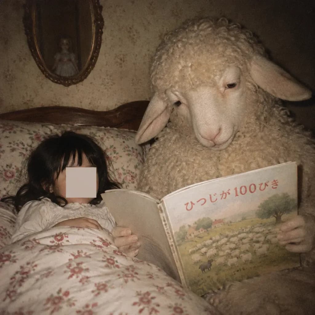 Surreal Sheep Bedtime Story Snapshot