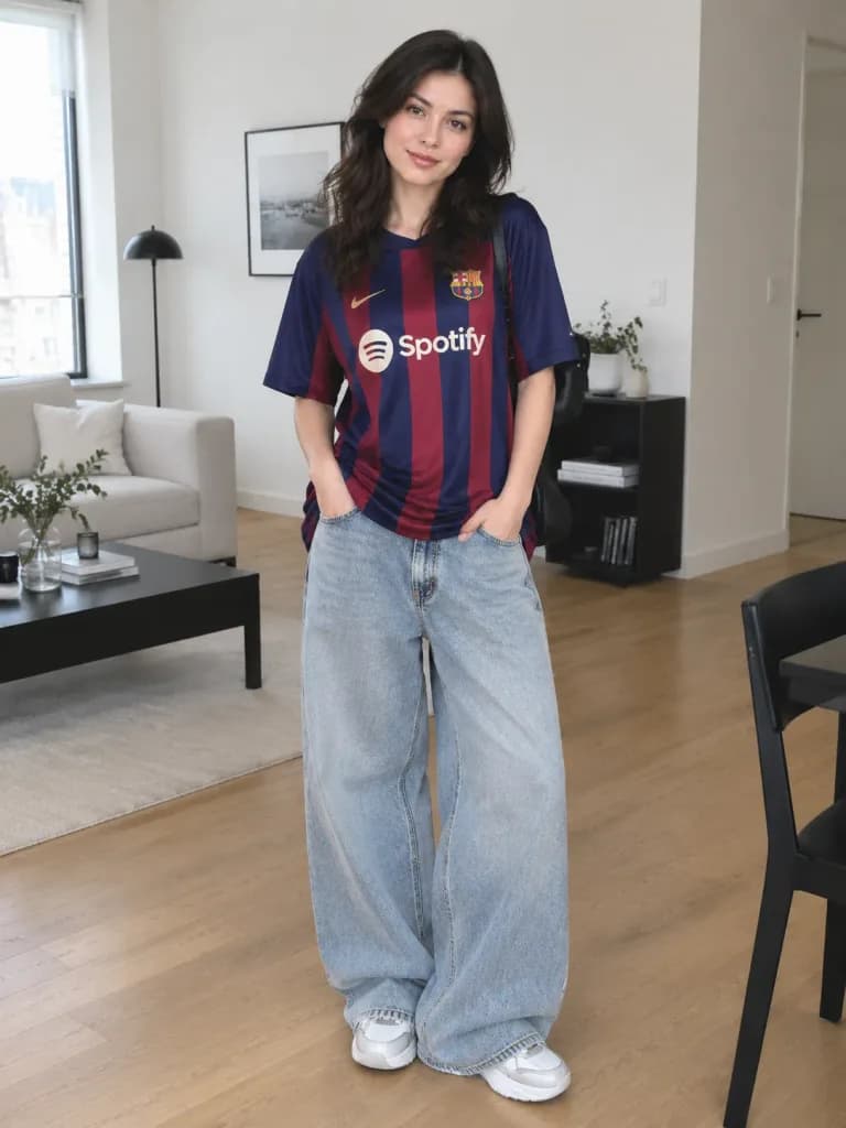 Korean Streetwear Influencer Apartment Portrait