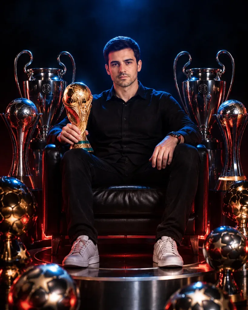 World Cup Victory Throne Studio Portrait